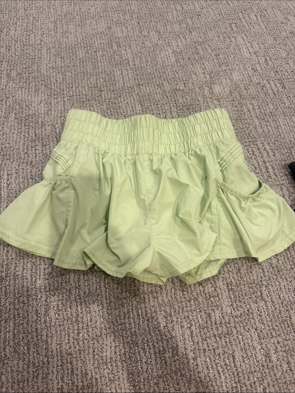 FP Movement by Free People Light Lime Ruffle Skort